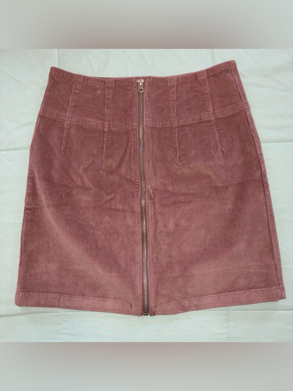 Mauve corduroy skirt